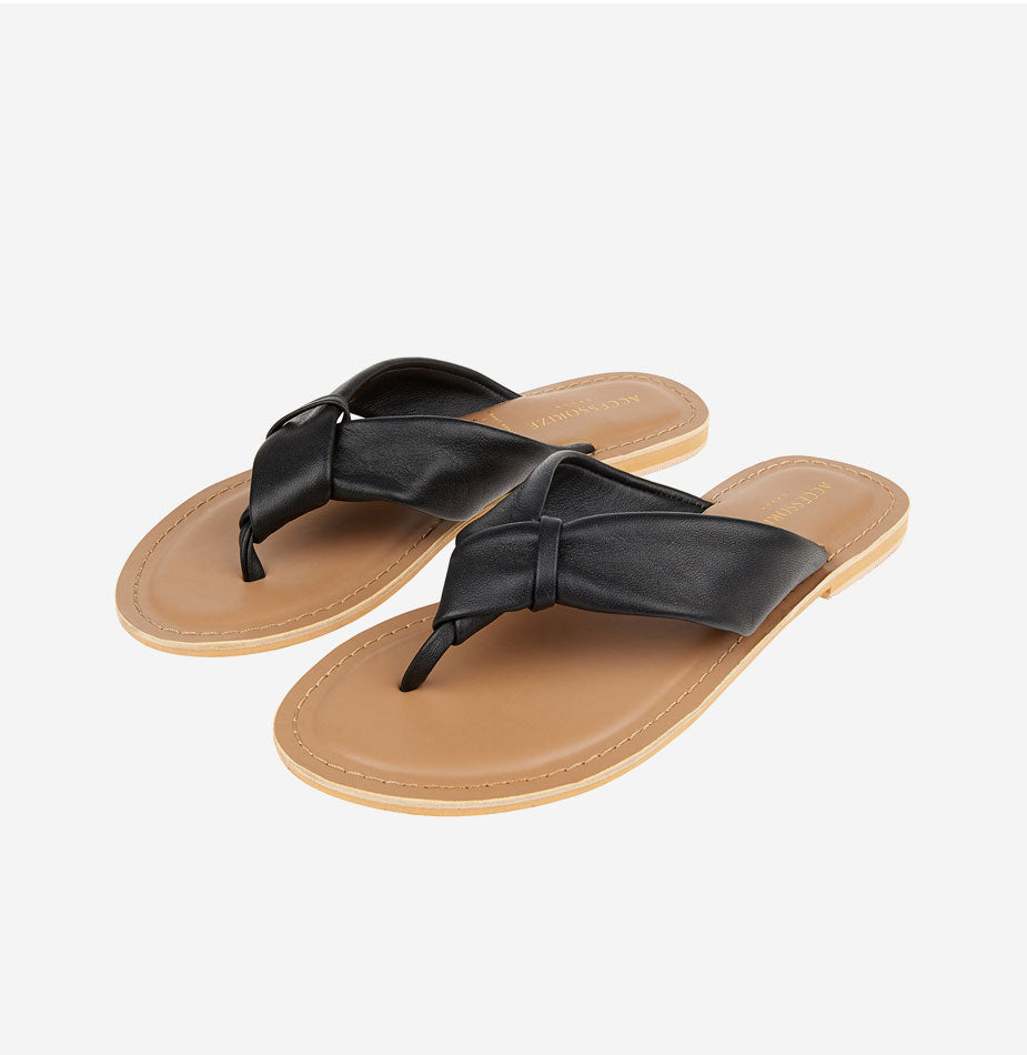 Knotted Thong Sandals